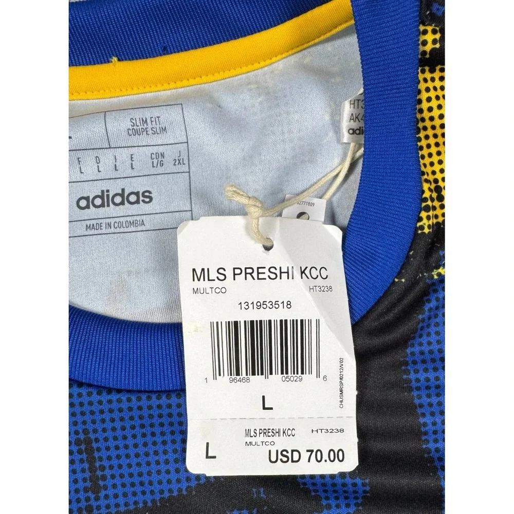 Adidas MLS x Marvel Men's L/G KCC Kick Childhood Cancer Fan Soccer Jersey NWT